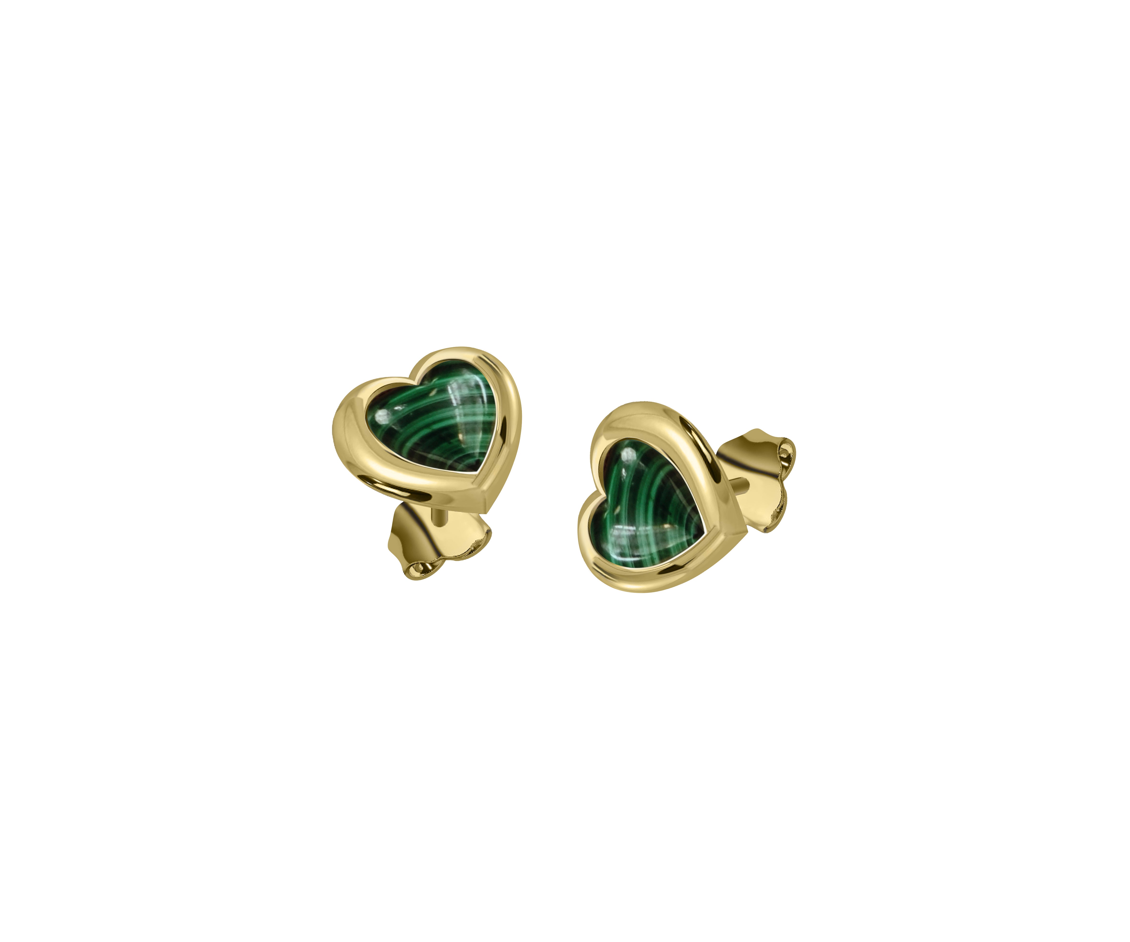 Lovers heart studs