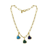 Keepsake Heart Charm Necklace - 3 charms