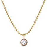 Drop Enamel Pendant with Ball Chain