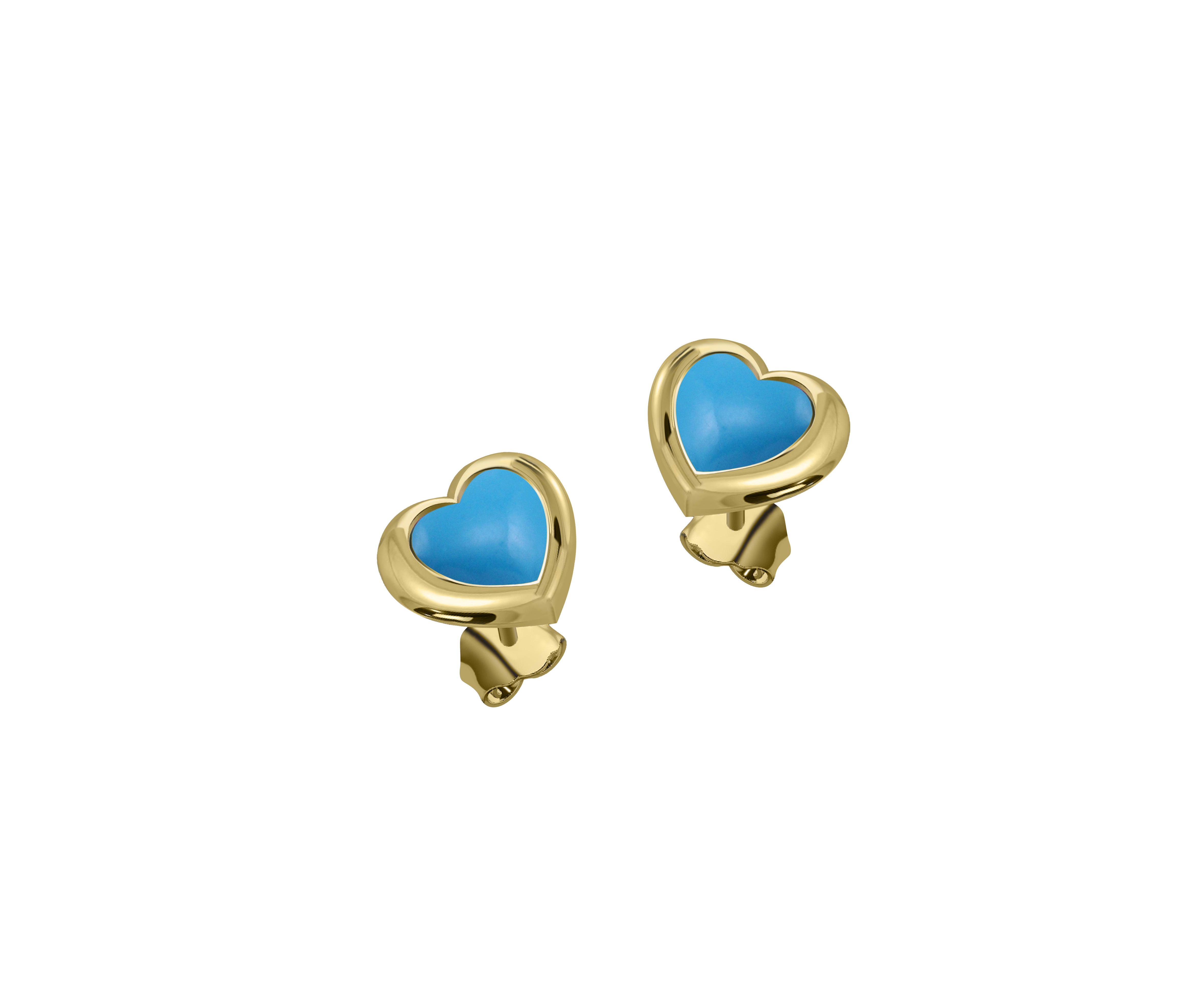 Lovers heart studs